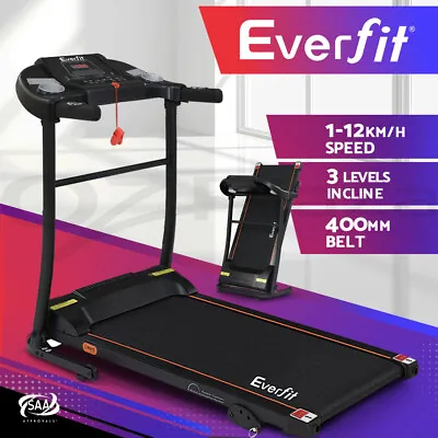 $378.95 • Buy Everfit Treadmill Electric Incline Home Gym Exercise Machine Fitness 400mm
