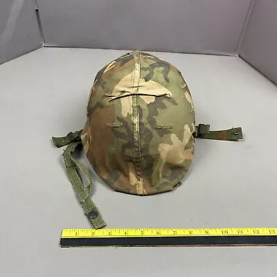 Original US Army/USMC M1 Helmet Post-Vietnam Cold War W/ 1976 Liner & ERDL Cover • $45.99