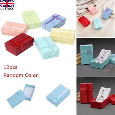 12pcs Gift Box Jewelry Gift Box Bulk Necklace Boxes For Small Business Colorful • £8.99