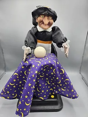 Vintage 1996 Halloween Factory 14  Light Up Fortune Teller Witch Prop Decoration • $29.99