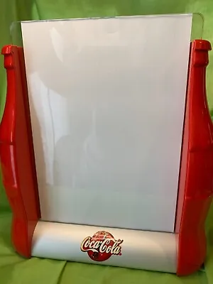 Coca-Cola Menu/Sign Holder - Measures Approximately 28cmW X 34cmH X 10cmW • $40