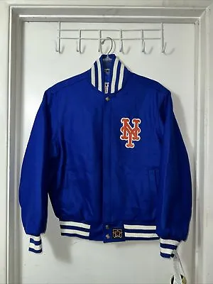 New York Mets Mens Small JH Design Blue Wool Jacket New W/Tags Made In USA • $169.99