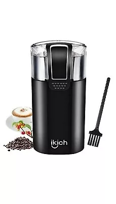 Electric Coffee Spice Grinder Coffee Bean Spice Grinder With Brush • £10.99