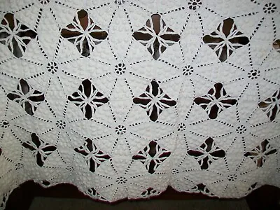 Vintage Crochet Lace Bedspread • $12.99