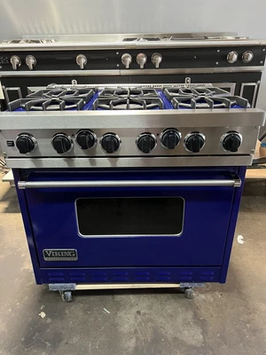 $4000 • Buy VIKING VGSC3666B CB- 36  PRO All Gas Range Oven 6 Open Burners Stainless Steel
