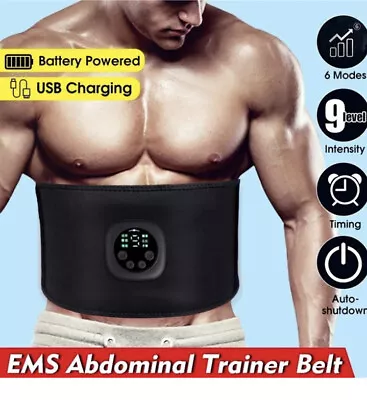 EMS Abs Stimulator Muscle Abdominal Toner Trainer Workout Fitness Equipment Belt • $6