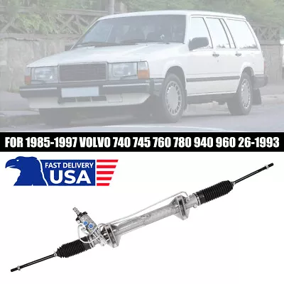 Power Steering Rack & Pinion Assembly For 1985-1997 Volvo 740 745 760 780 940 • $221.99