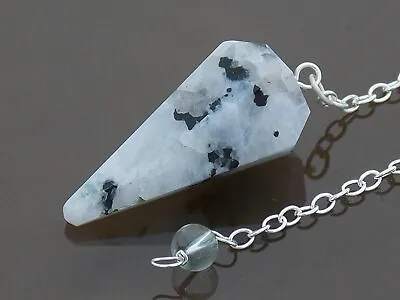 Rainbow Moonstone W/ Crystal Ball Chain Pendulum • $5.49