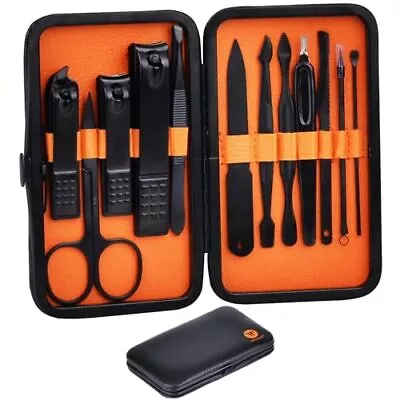 HANTEKAS Manicure Set Professional Nail Clipper Kit-12 Pieces Stainless Steel... • $11.43