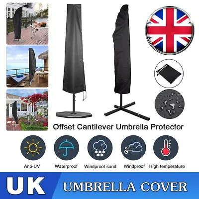 £6.99 • Buy Parasol Banana Umbrella Cover Waterproof Cantilever Outdoor Garden Patio Shield