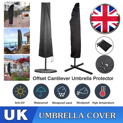 £6.99 • Buy Parasol Banana Umbrella Cover Waterproof Cantilever Outdoor Garden Patio Shield