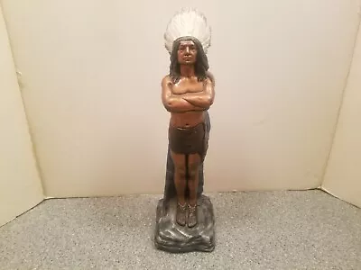 Vintage Chalkware Native American Indian Chief Tobacco Cigar Store Figurine • $34.99