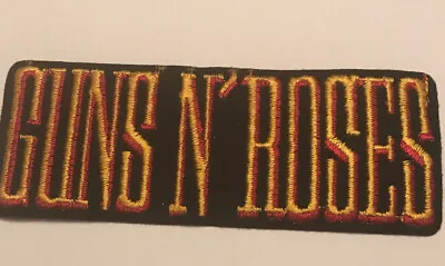 Vintage 1980s Guns N Roses Patch Rock Band Metal 5” Slash Axel Rose GNR LOGO #4 • $17.95