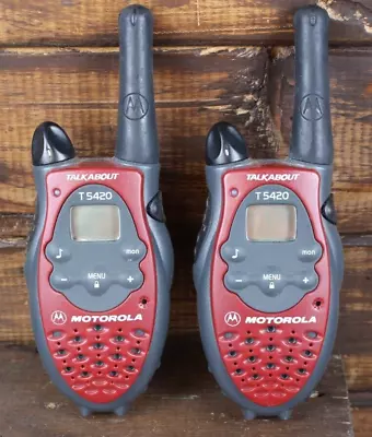 Motorola Talkabout T5420 2 Way Radio Walkie Talkies 2 Mile 14 Channels • $14.95