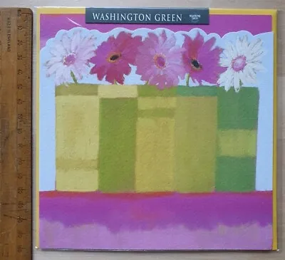 £4.50 • Buy RARE Nel Whatmore Washington Green Blank Greeting Card 'Pretty Pinks'