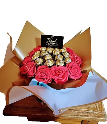  Large Chocolate Ferrero Rocher Bouquet   Gift Flower Hamper Gift.  • £29