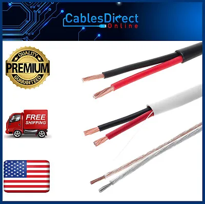 Bulk Speaker Cable In Wall Cl2 / Outdoor 12AWG 14AWG 16AWG 250ft 500ft Lot NEW • $31.75