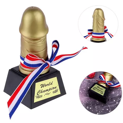 Bachelor Party 3D Willy Trophy Novelty Golden Toy Hen Stag Party Favors Gifts • $8.12