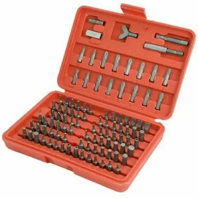 Security Screwdriver Bit Set Tamper Proof Torx Tamper Hex Quality 100 Piece  • £9.90