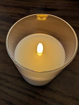 POTTERY BARN Radiance Flickering Flameless Candle-3x4 -XS-NWT • $19