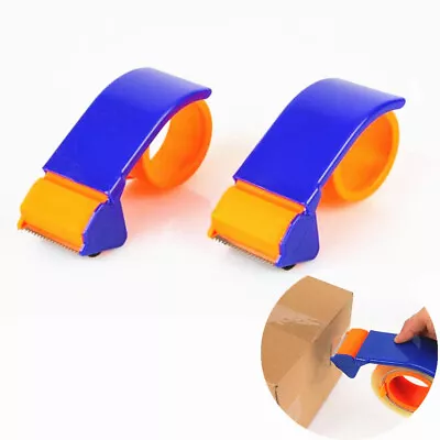 2PCS Tape Cutter Packing Tape Dispenser 50mm Hand Parcel Sealing Packaging • £5.79