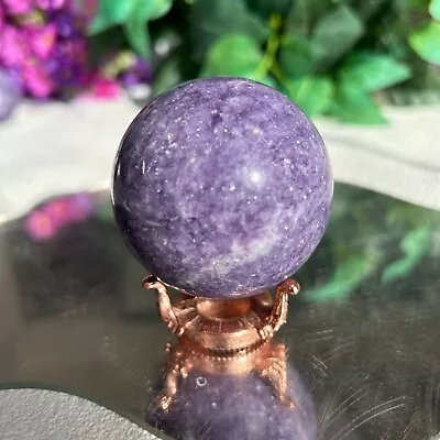 Natural Lepidolite Purple Mica Ball Quartz Crystal Sphere Home Decor • $18