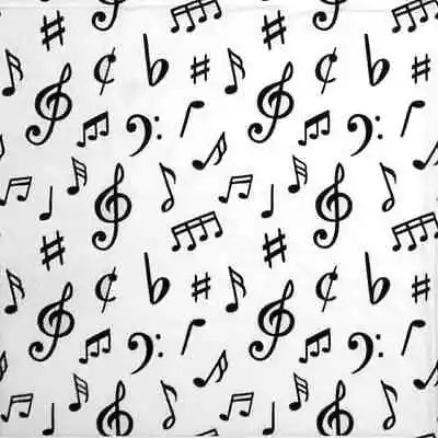 4x Single Lunch Paper Napkins For Decoupage And Party - Music Notes • £1.35