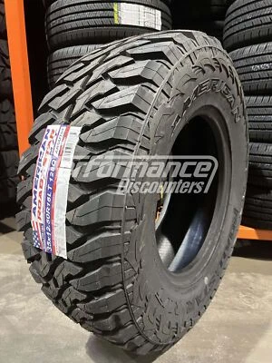 4 New American Roadstar M/T Mud Tires 33X12.50R22 114Q LRF 33 12.50 22