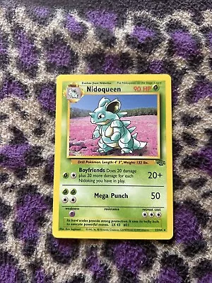 Pokémon TCG Nidoqueen Jungle 23/64 Regular Unlimited Rare Lp • $3.50