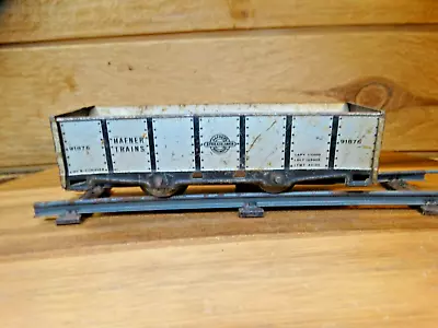 HAFNER Vintage 0-27 Gauge 2-Axle Hafner's Railway Silver 91876 Metal Hopper • $16
