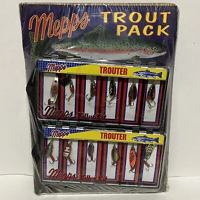 VTG Mepps Spinners Trout Pack Trouter 1995 Sealed Pack With Mepps Fishing Guide • $59.95