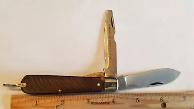 Original 1980's Vintage Boker Tree Brand 9229R 2 Blade Electrician's Knife • $35