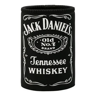 18183 Jack Daniel's Jd Old No.7 Black Whiskey Bottle Label Neoprene Can Cooler • $9.99