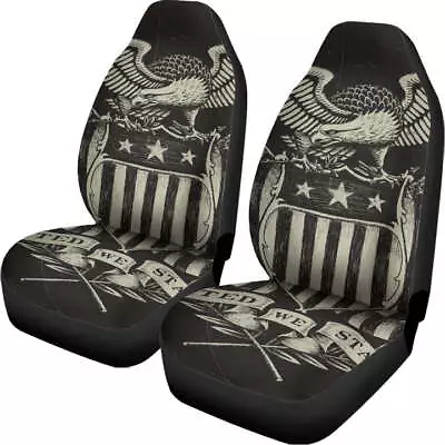 Veteran Car Seat Covers We Stand American Flag Vintage Car Seat Covers • $60.95