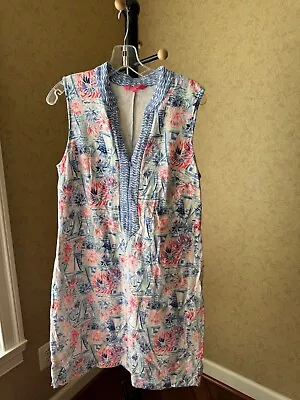 Lilly Pulitzer Women's Cotton Sleeveless Dress Printed - Size L NWOT • $46.99