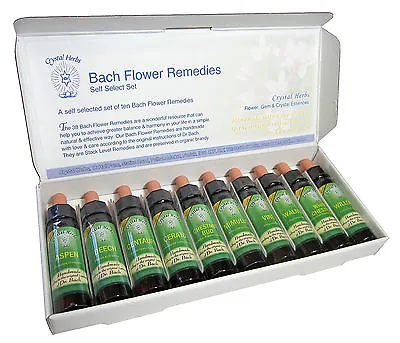 10ml Self-select Bach Remedy Set - Choose 10 Items : Non-alcoholic Preservative • £36