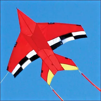 $29 • Buy Delta Kids Kite Airplane Jet + RipStop Nylon + 49  X 46  + Tails + Line + Bag
