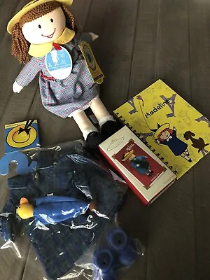 2001 Madeline Danielle 16  Dressable Plush Doll NWT Ornament Book Raincoat Boots • $59.90