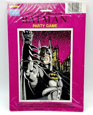 1992 Batman Party Game  Stick The Emblem On The Batman  Vintage Retro 90s NEW • $7.49