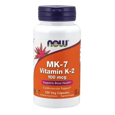 $20.80 • Buy NOW FOODS MK-7 Vitamin K-2 100 Mcg - 120 Veg Capsules