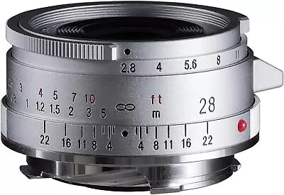 Voigtlander Wide Angle COLOR-SKOPAR 28mm F2.8 Aspherical Type II Silver LEICA M • $616.99