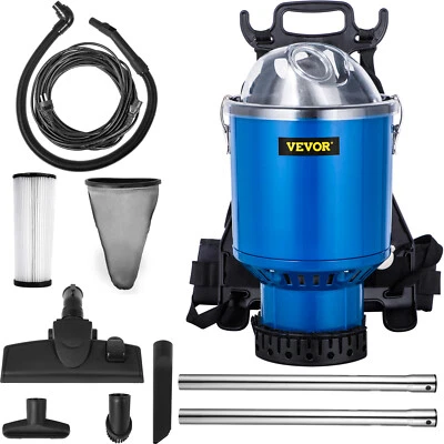 $139.99 • Buy Backpack Vacuum With 3.6 Qt HEPA Filtration Commercial Cleaner Vac Backpack Vac