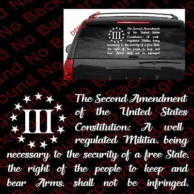 2A Gun Rights USA Flag Vinyl Decal For Molon Labe Infidel US 2nd Amendment US027 • $13.99