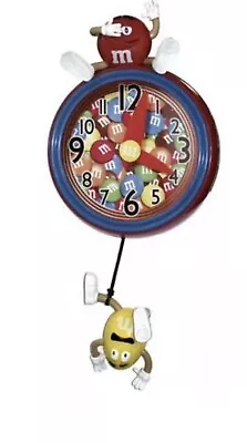 M&m's® M&m's ® Pendulum Wall Clock Rare!!! • $150