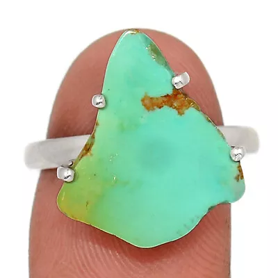 Natural Mexican Turquoise 925 Sterling Silver Ring Jewelry S.9 CR40162 • $11.99