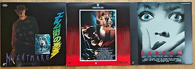 A Nightmare On Elm Street 1 & 2 + Scream LD Laserdisc Wes Craven Japan • $124.50