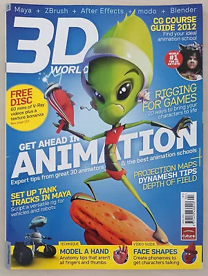 3D World Get Ahead In Animation Magazine April 2012. Ref00107 • £18.10