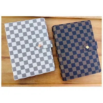 💘 Luxury Checkered/Quilted A5 A6 Agenda Binder Planner Journal Notepad Gift  • $33.59