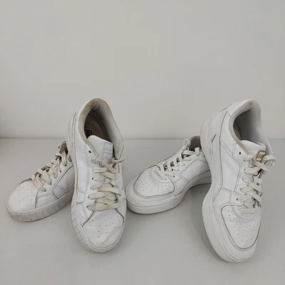 $27.60 • Buy 2 X PUMA White Womens Shoes Size 9 10 26.5CM 27CM 389190-01 Sneakers Casual