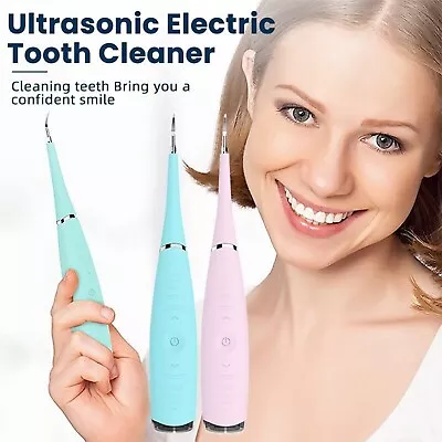 Electric Tooth Cleaner Ultrasonic Dental Scaler Tartar Plaque Calculus Remover • $21.99